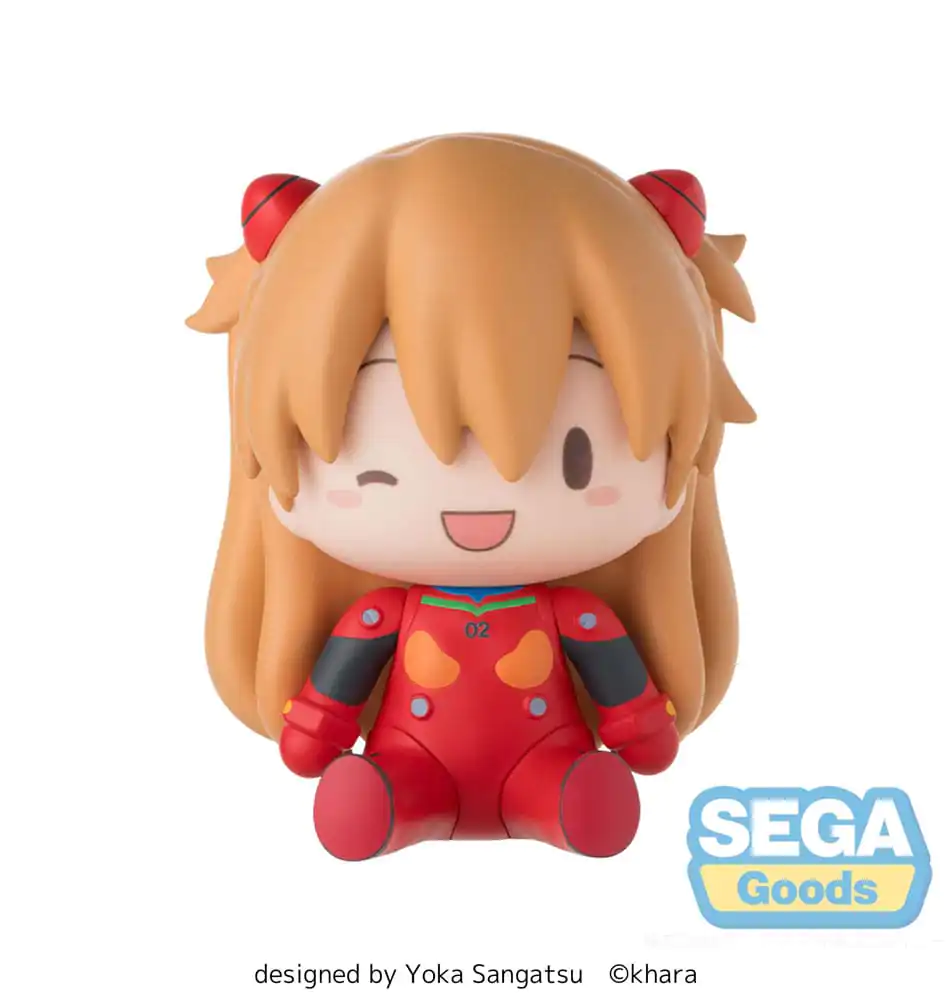 Evangelion: New Theatrical Edition Fuwa Petit Chibi Figure Asuka Plug Suit 8 cm  product photo
