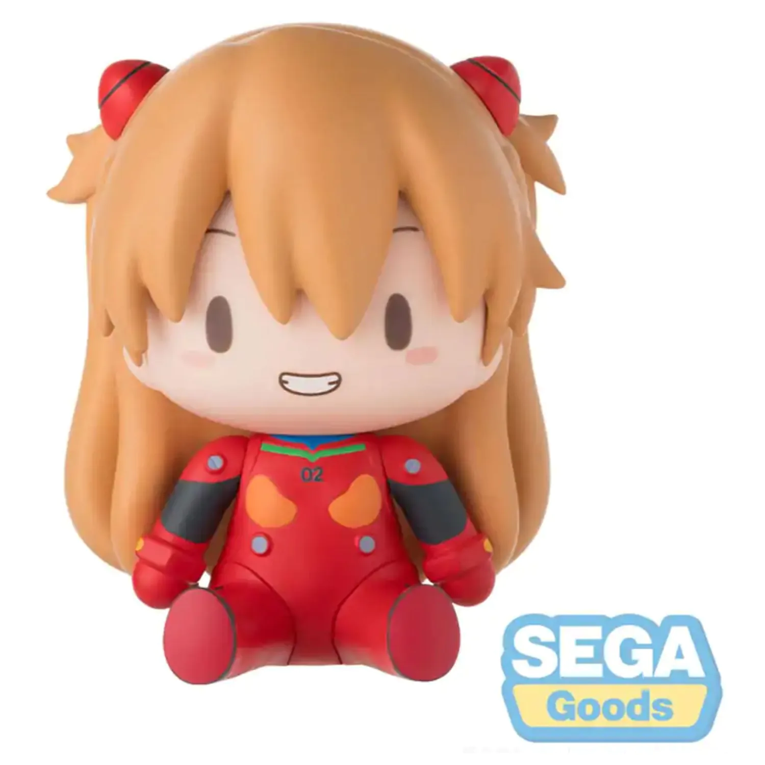 Evangelion: New Theatrical Edition Fuwa Petit Chibi Figure Asuka Plug Suit 8 cm  product photo