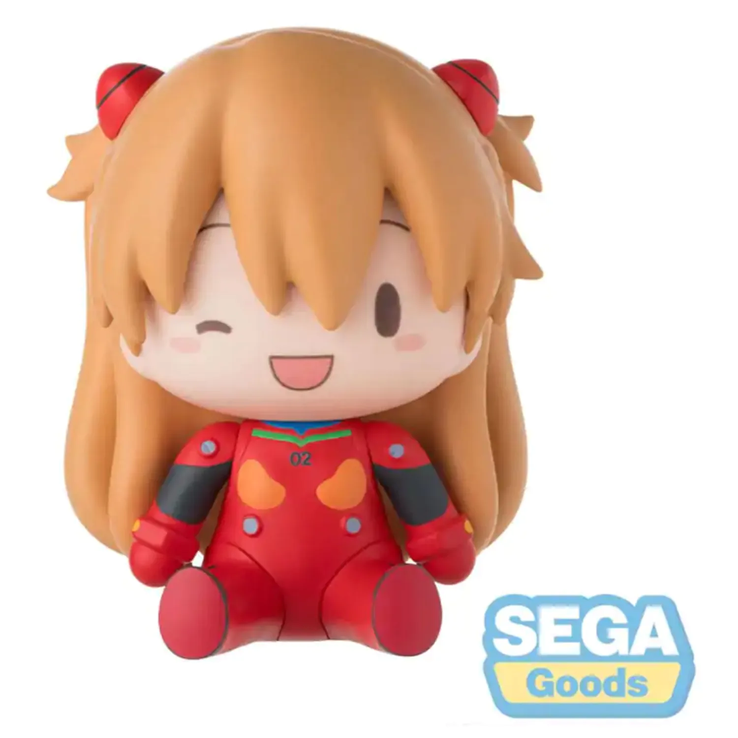Evangelion: New Theatrical Edition Fuwa Petit Chibi Figure Asuka Plug Suit 8 cm  product photo