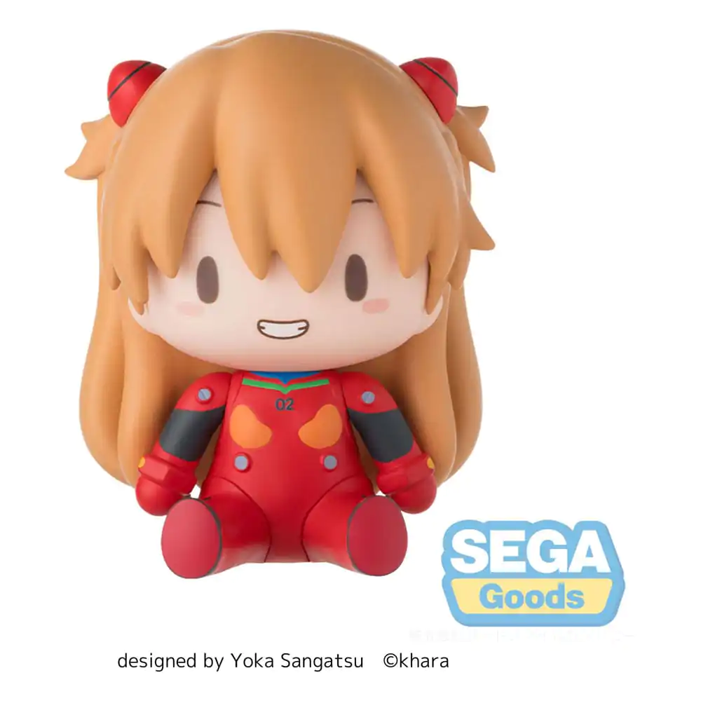 Evangelion: New Theatrical Edition Fuwa Petit Chibi Figure Asuka Plug Suit 8 cm  product photo