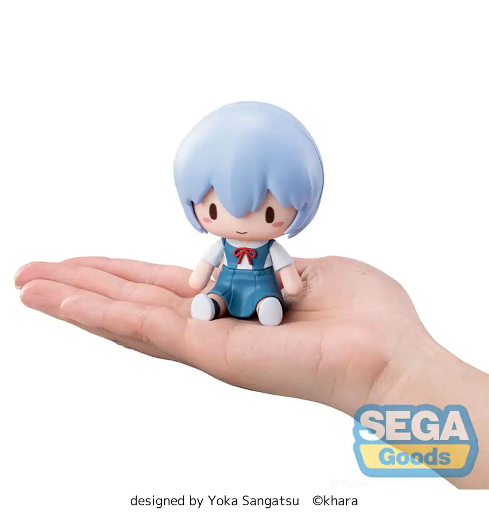 Evangelion: New Theatrical Edition Fuwa Petit Chibi Figure Rei Ayanami 8 cm product photo