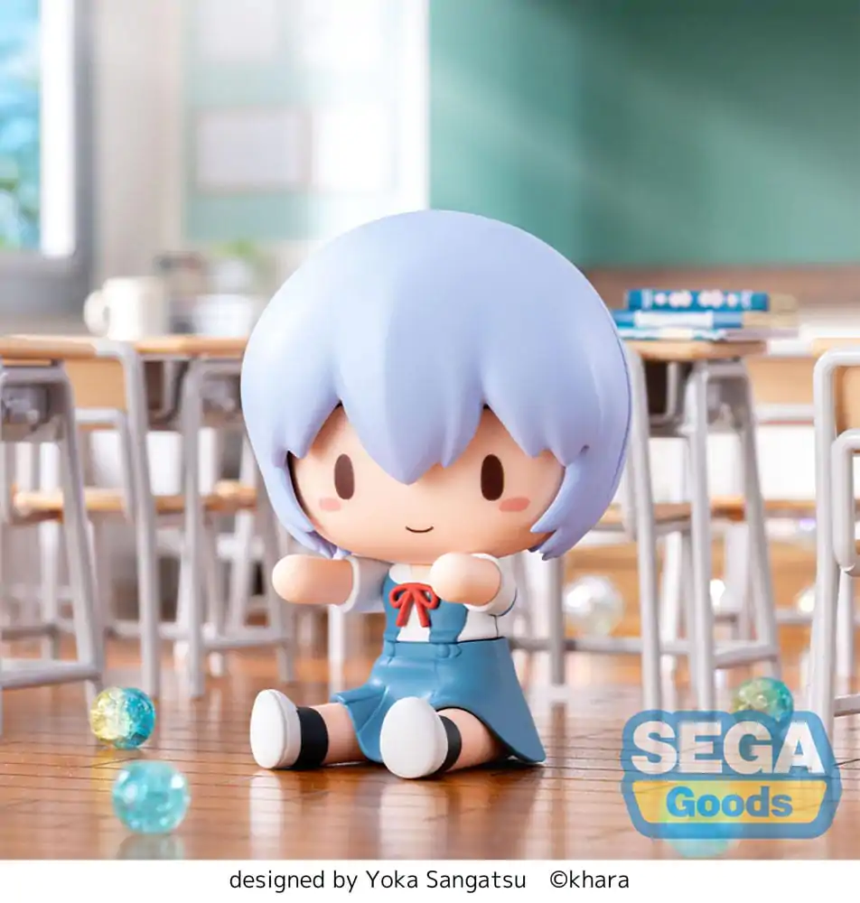 Evangelion: New Theatrical Edition Fuwa Petit Chibi Figure Rei Ayanami 8 cm product photo