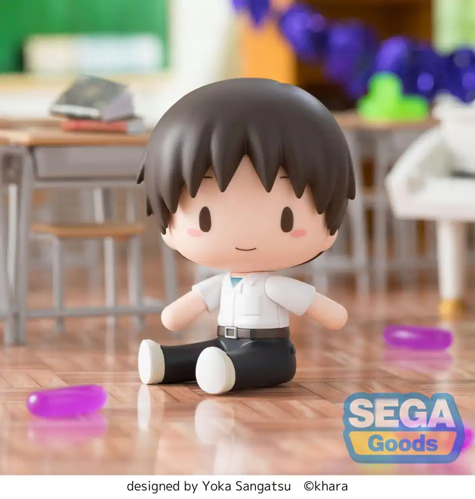 Evangelion: New Theatrical Edition Fuwa Petit Chibi Figure Shinji 8 cm product photo