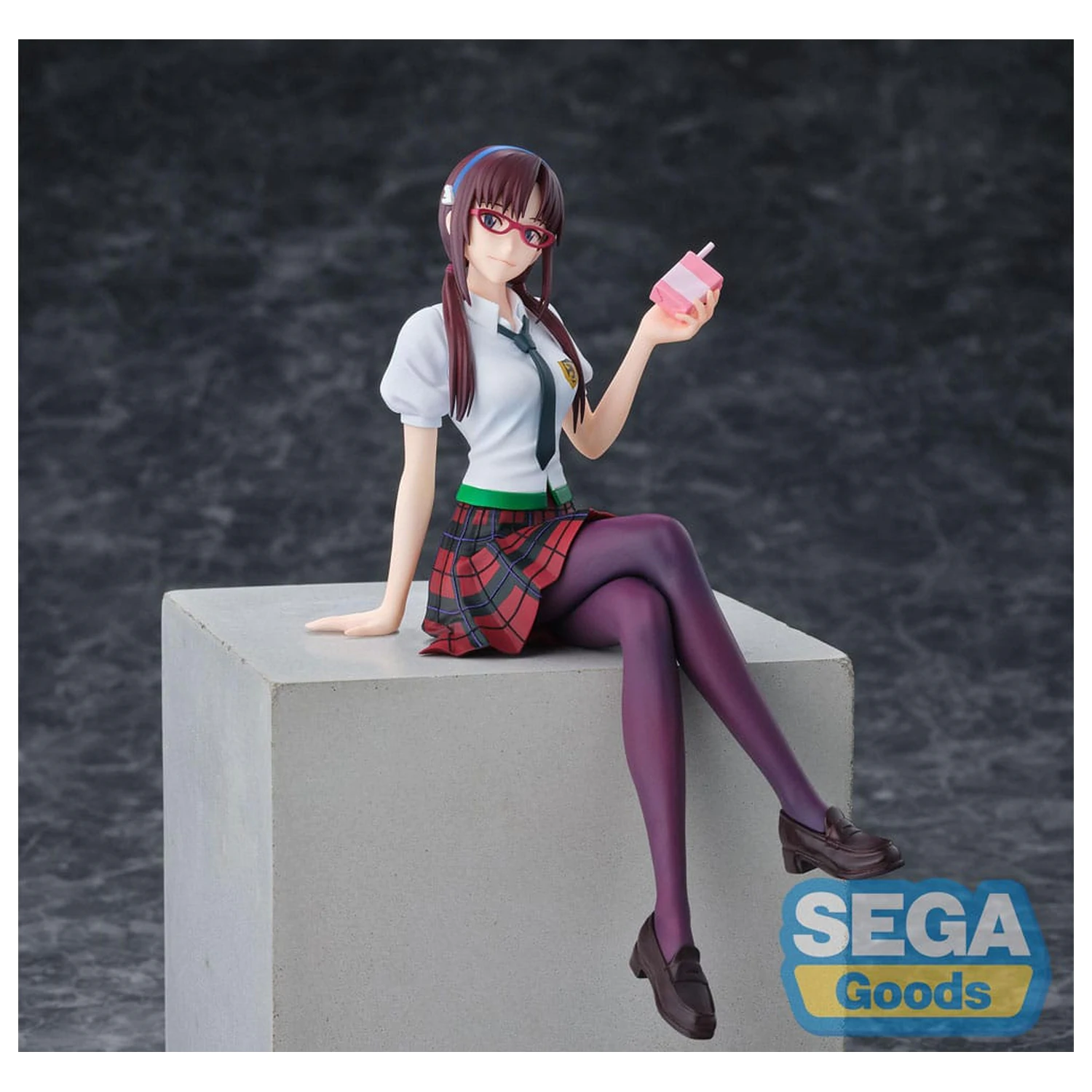 Evangelion: New Theatrical Edition PM Perching PVC Statue Mari Makinami Illustrious 14 cm product photo