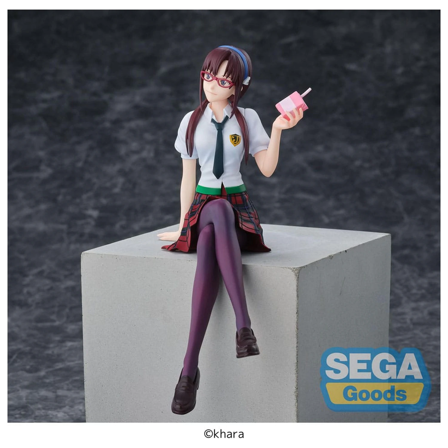 Evangelion: New Theatrical Edition PM Perching PVC Statue Mari Makinami Illustrious 14 cm product photo