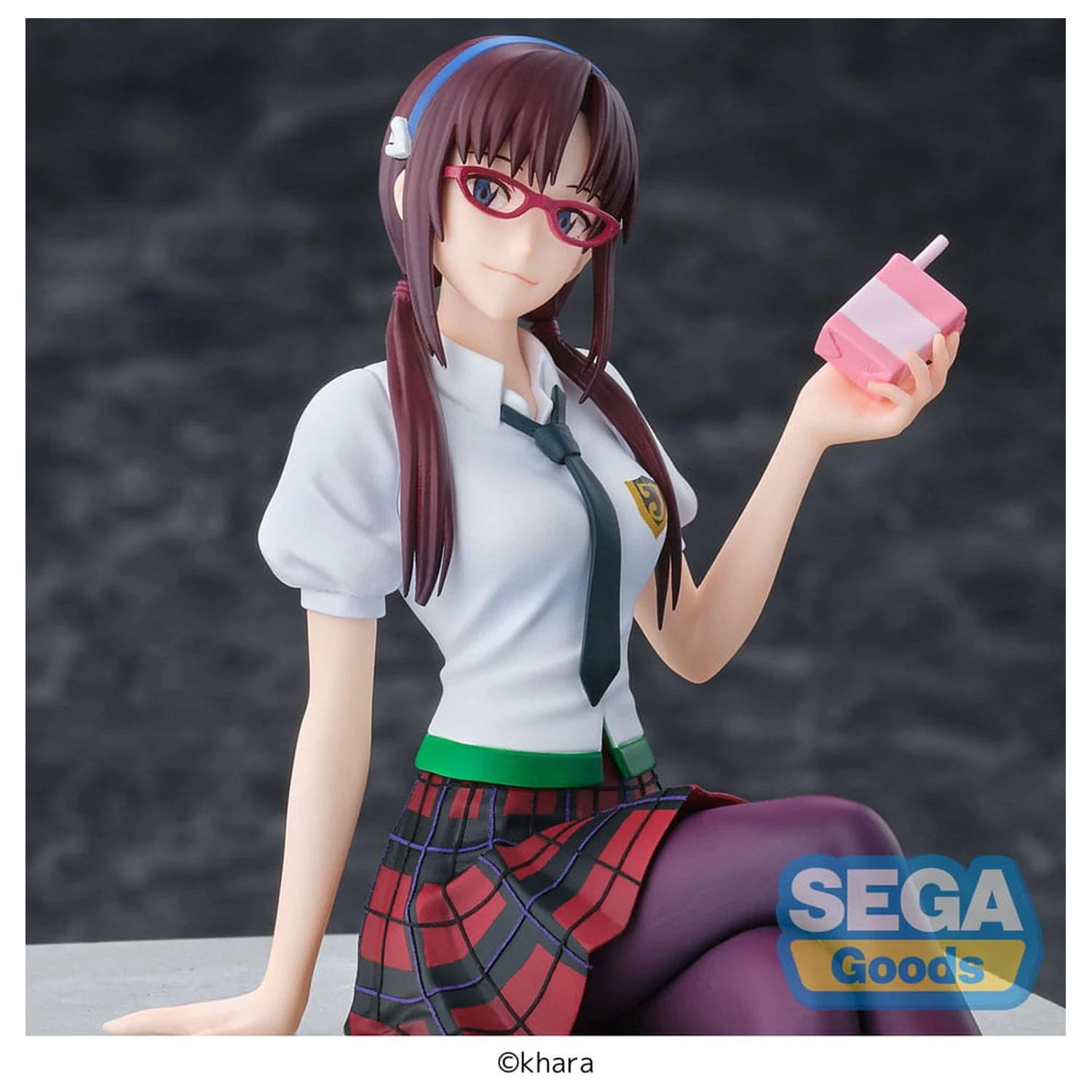 Evangelion: New Theatrical Edition PM Perching PVC Statue Mari Makinami Illustrious 14 cm product photo