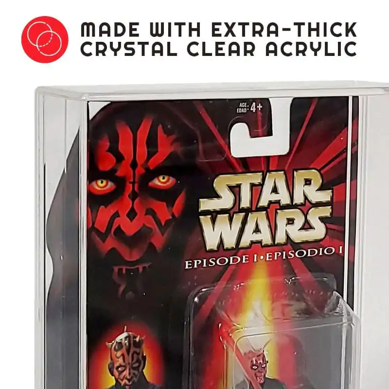 Evoretro Acrylic Display Cases 2-Pack for Action Figures product photo