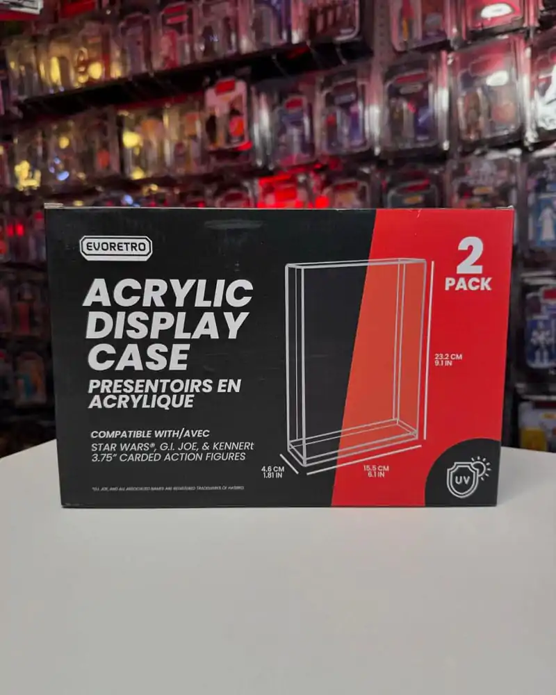 Evoretro Acrylic Display Cases 2-Pack for Action Figures product photo
