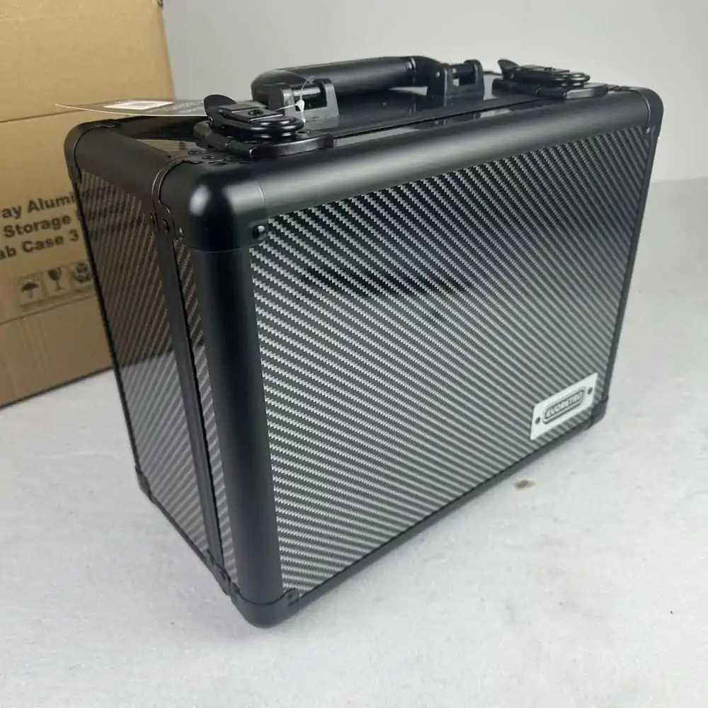 Evoretro Trading Card Suitcase Silver/Gray Small product photo