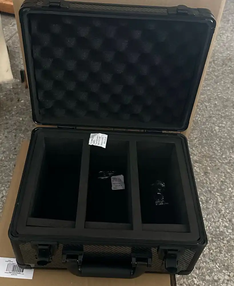 Evoretro Trading Card Suitcase Silver/Gray Small product photo