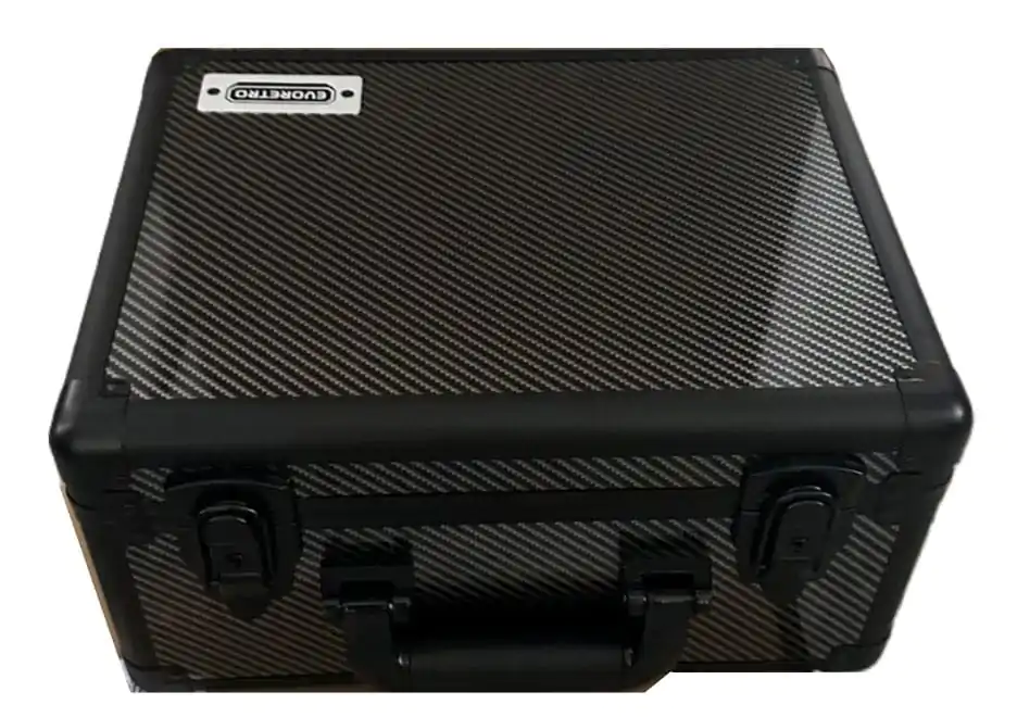 Evoretro Trading Card Suitcase Silver/Gray Small product photo