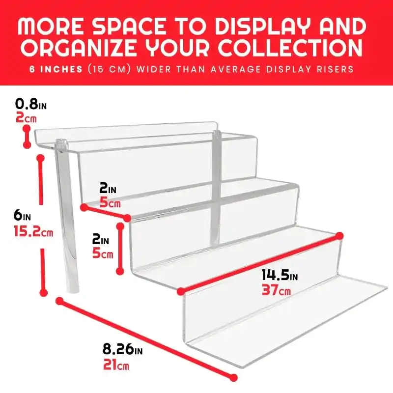 Evoretro Acrylic Shelf Riser 2-Pack RS6 product photo