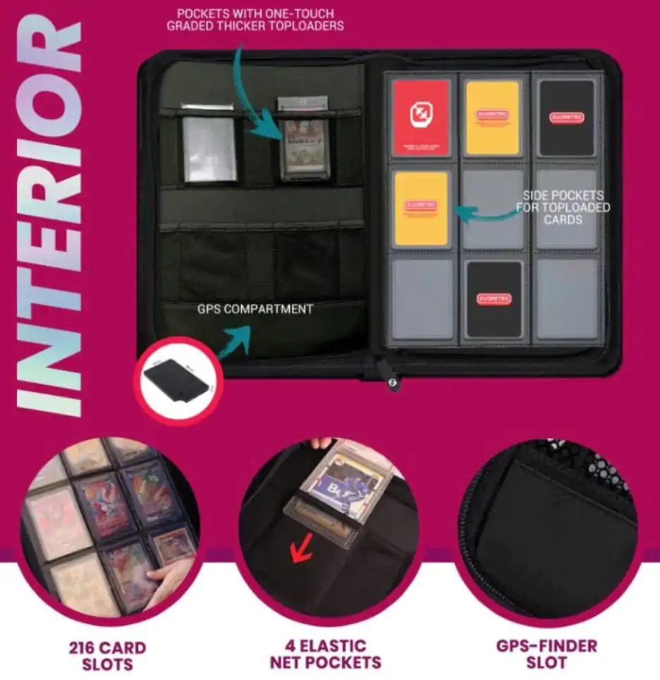 Evoretro Shield+ Topload Cards Binder 216 Cards Neon Green product photo