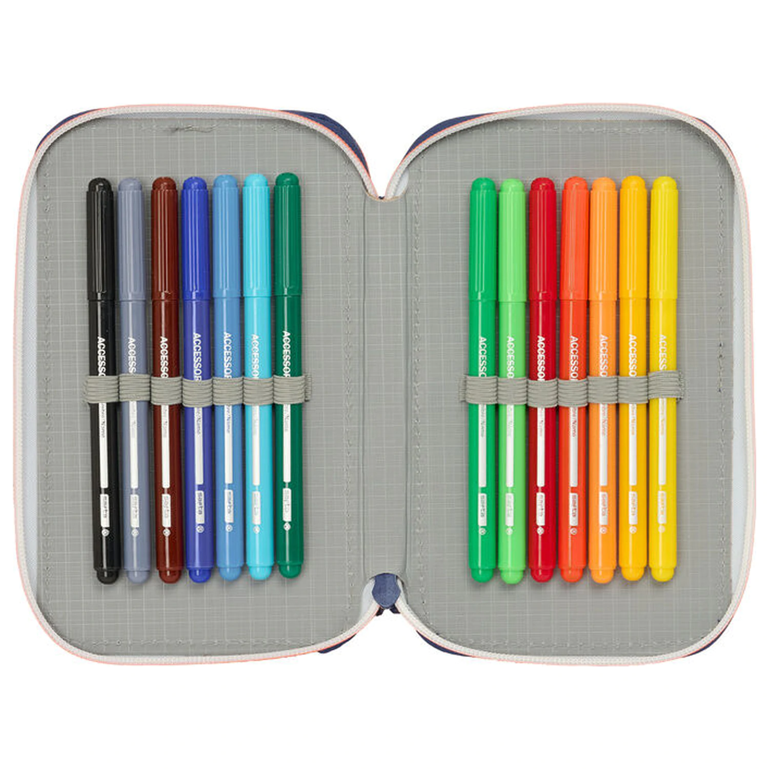 F.C. Barcelona 2 Equipment 25/26 double pencil case 29pcs product photo