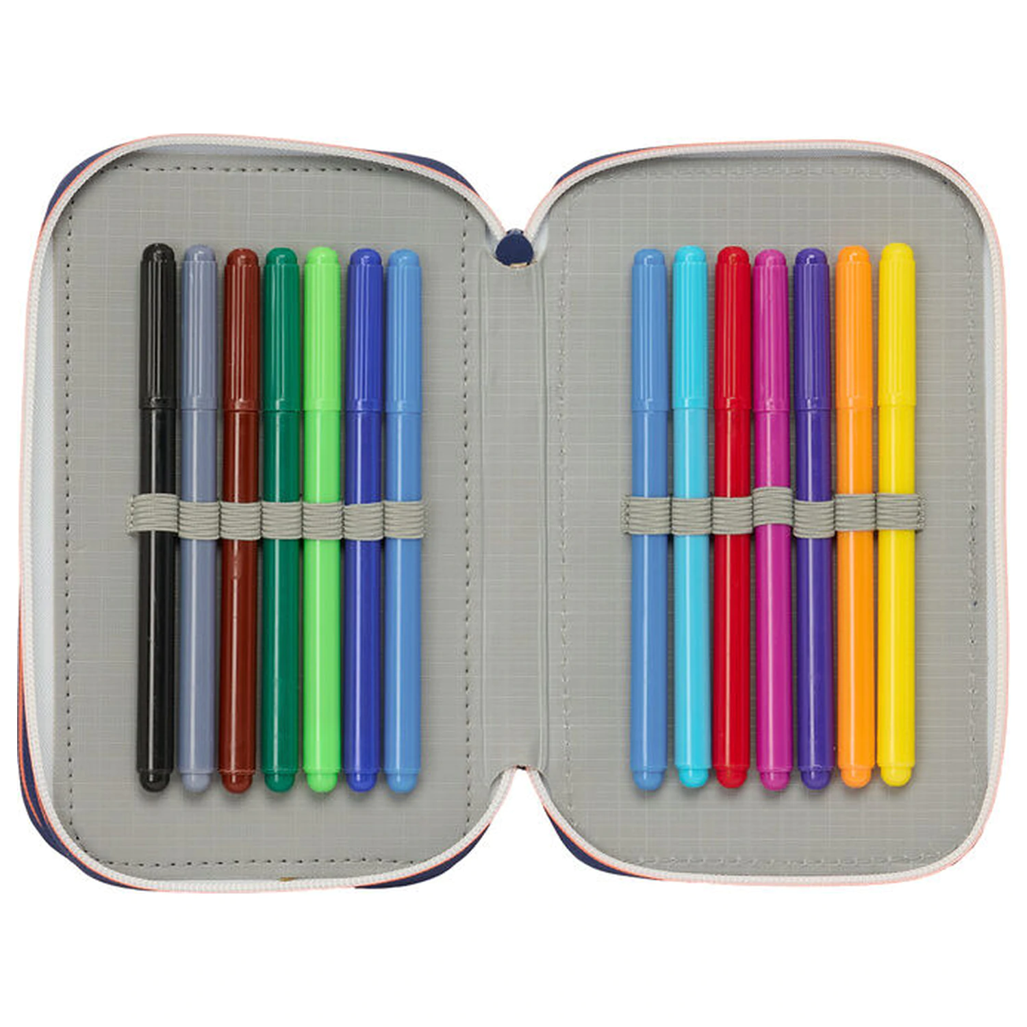 F.C. Barcelona 2 Equipment 25/26 triple pencil case 37pcs product photo