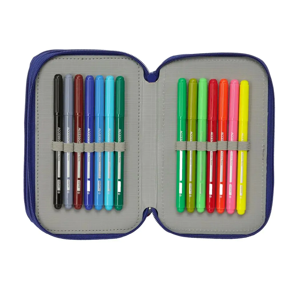 F.C. Barcelona 25/26 triple pencil case 37pcs product photo