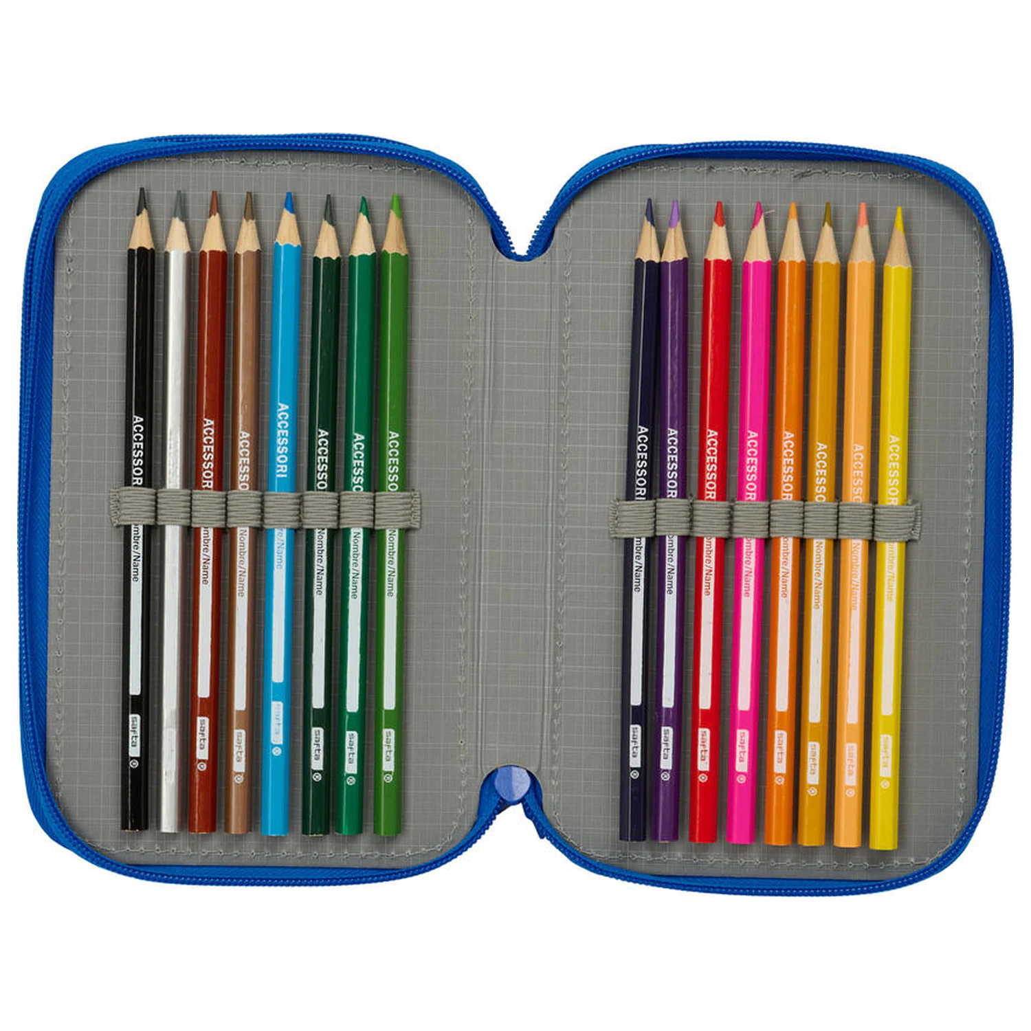 F.C. Barcelona Baby triple pencil case 37pcs product photo