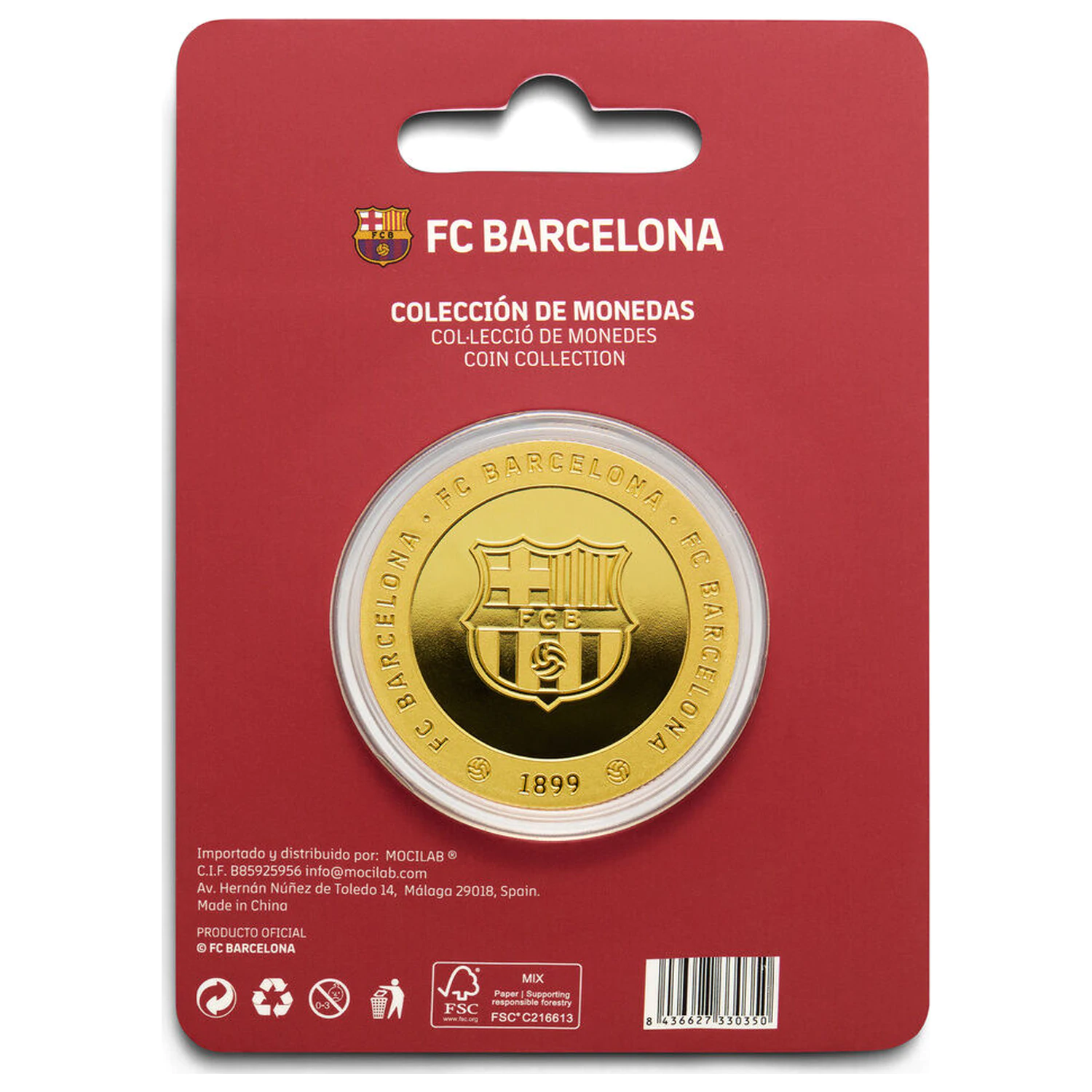 F.C. Barcelona Barca commemorative coin product photo