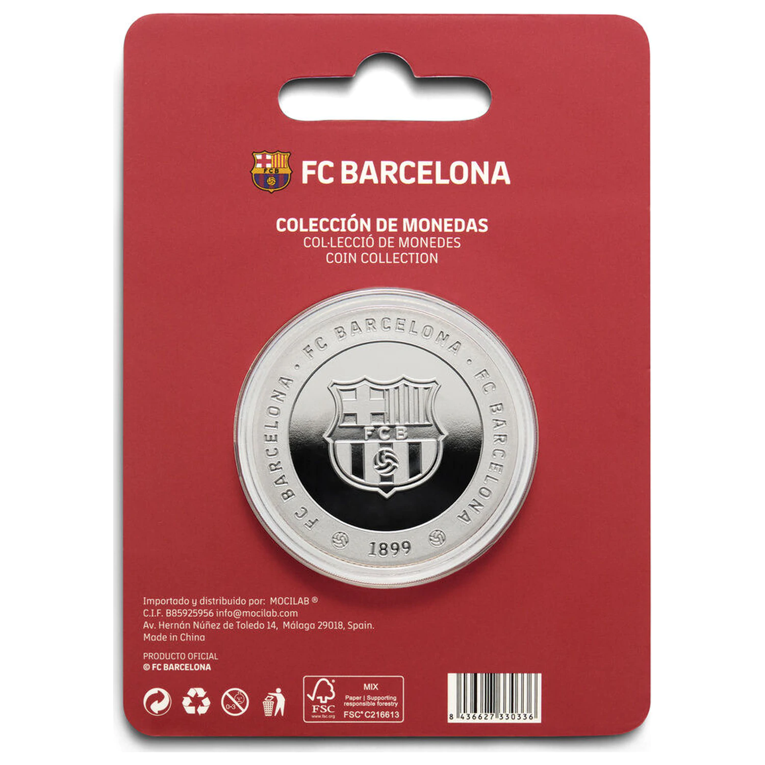 F.C. Barcelona Camp Nou commemorative coin product photo