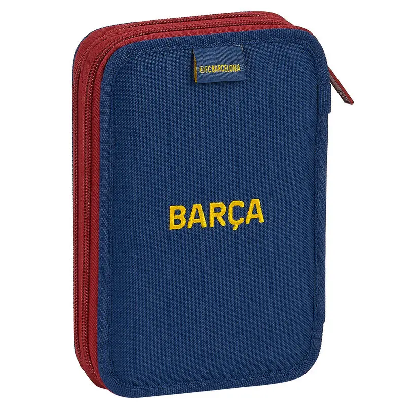 F.C. Barcelona double pencil case 34pcs product photo
