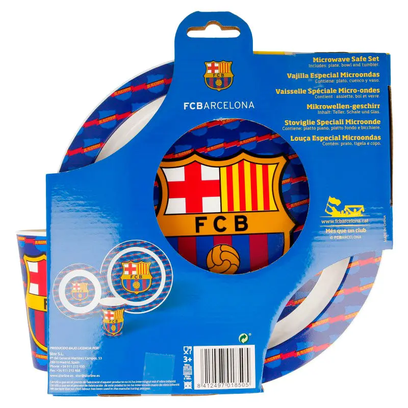 F.C Barcelona micro breakfast set product photo