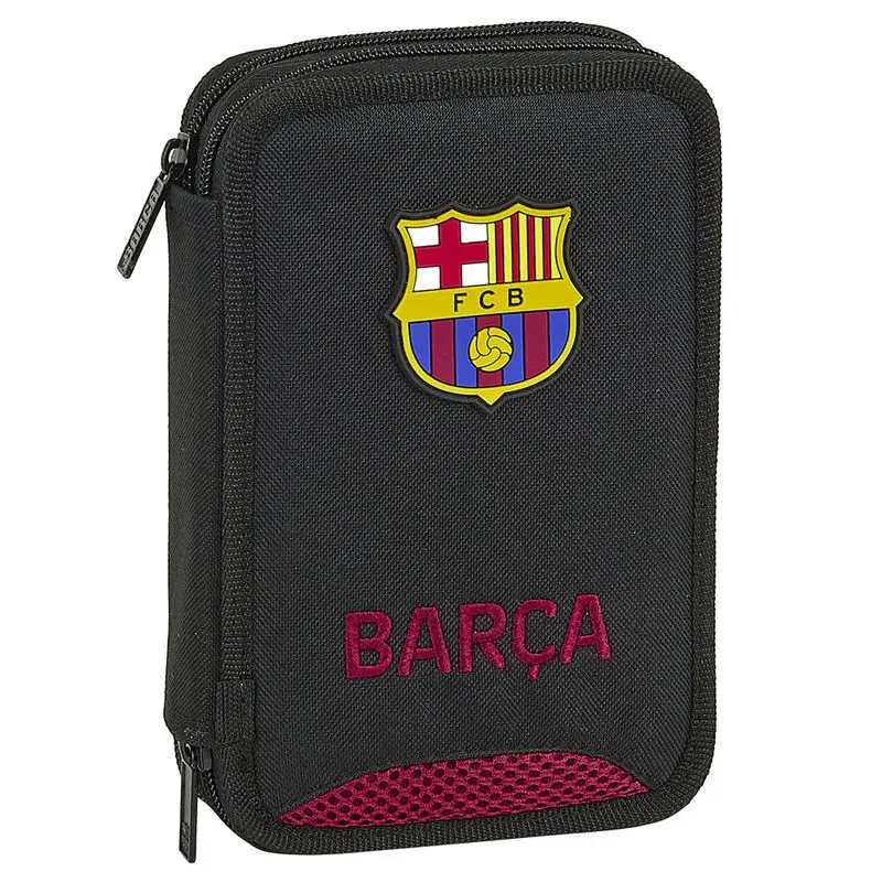 F.C. Barcelona Layers double pencil case 34pcs product photo