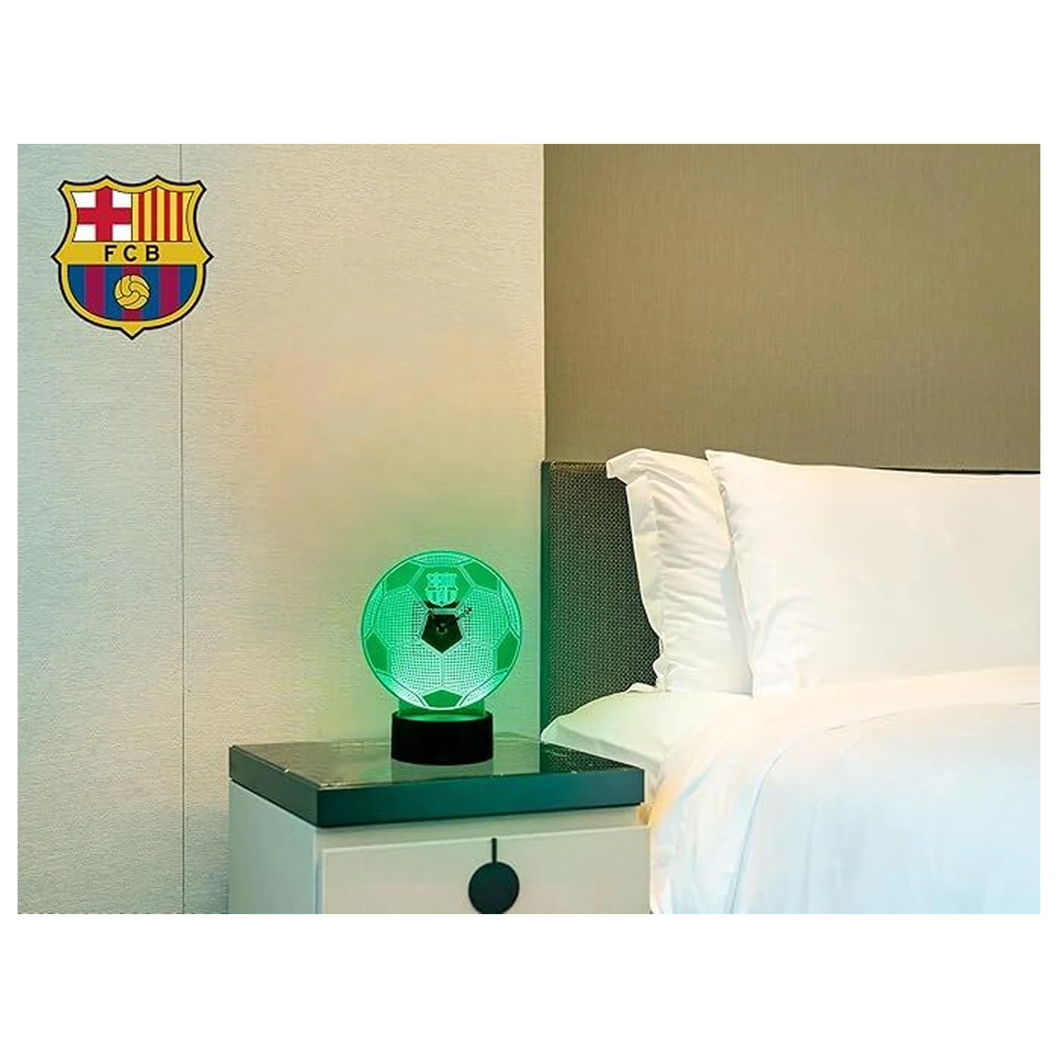 F.C. Barcelona LED methacrylate clock product photo