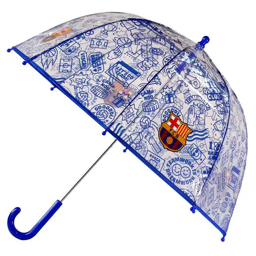 F.C Barcelona manual transparent bubble umbrella 48cm product photo