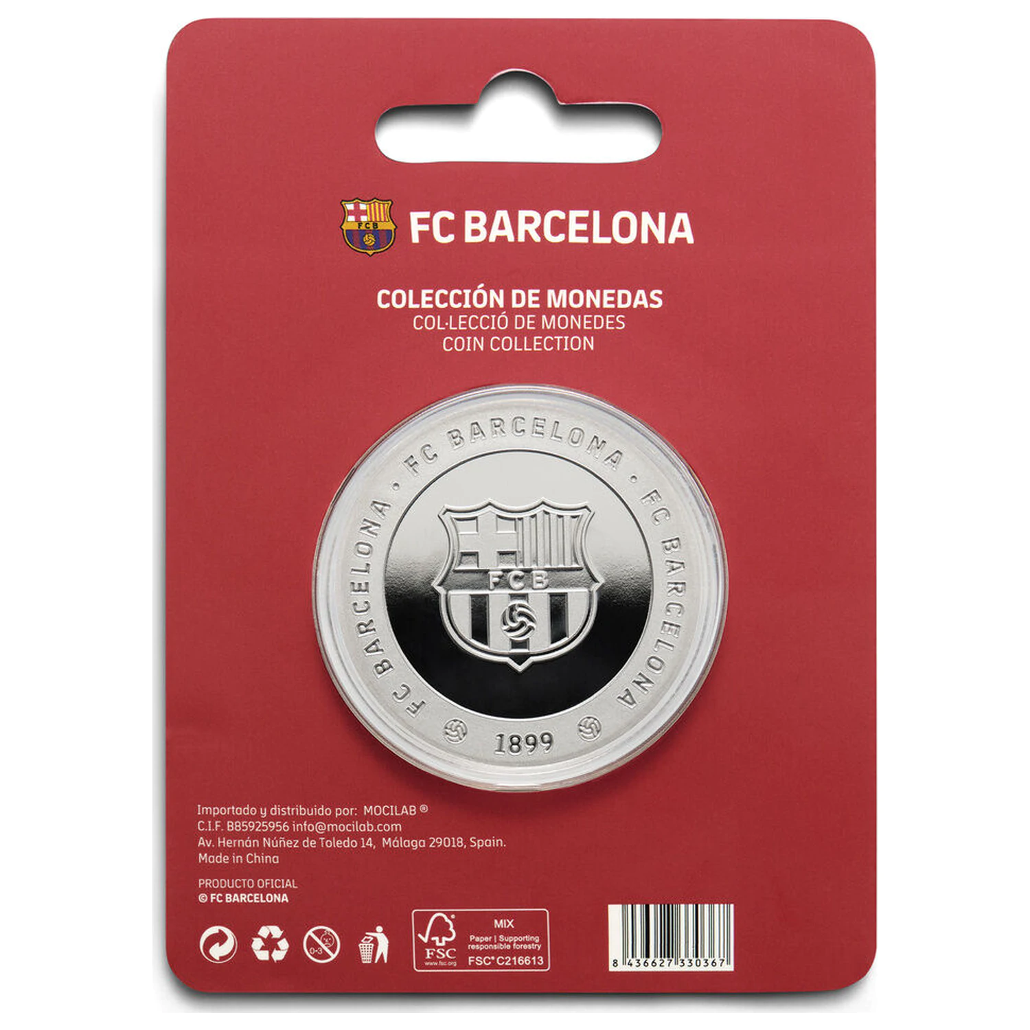 F.C. Barcelona Mes Que Un Club commemorative coin product photo