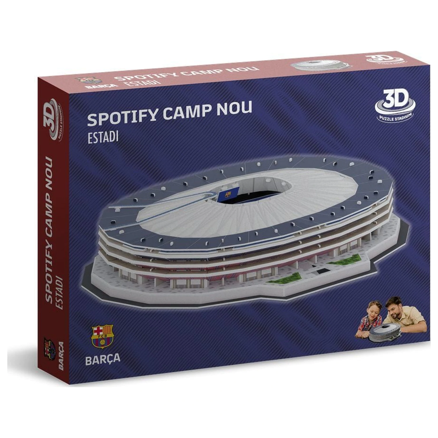 F.C. Barcelona New Spotify Camp Nou 3D Stadium puzzle product photo