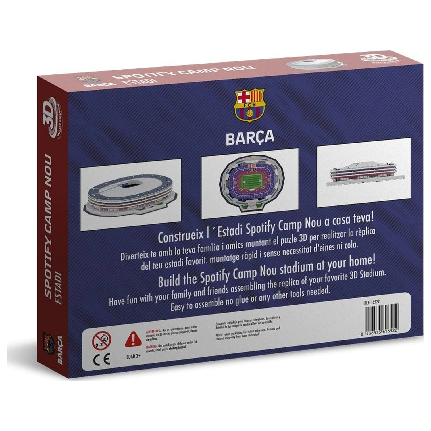 F.C. Barcelona New Spotify Camp Nou 3D Stadium puzzle product photo