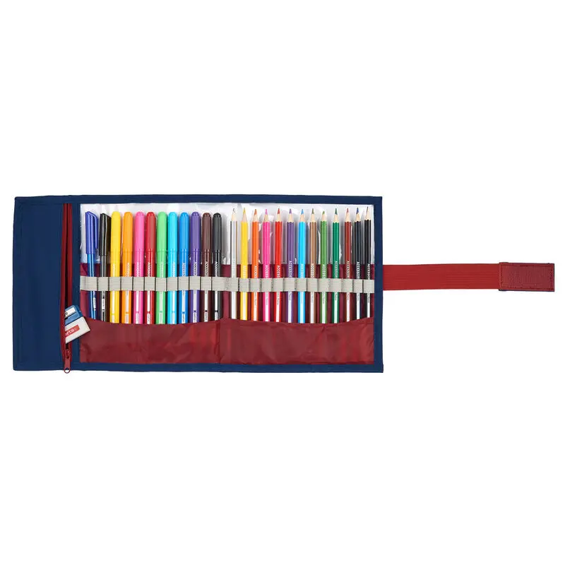 F.C. Barcelona pencil case roll-up 27pcs product photo