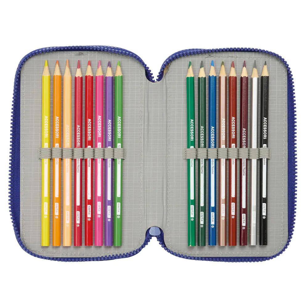 F.C Barcelona triple pencil case 36pcs product photo