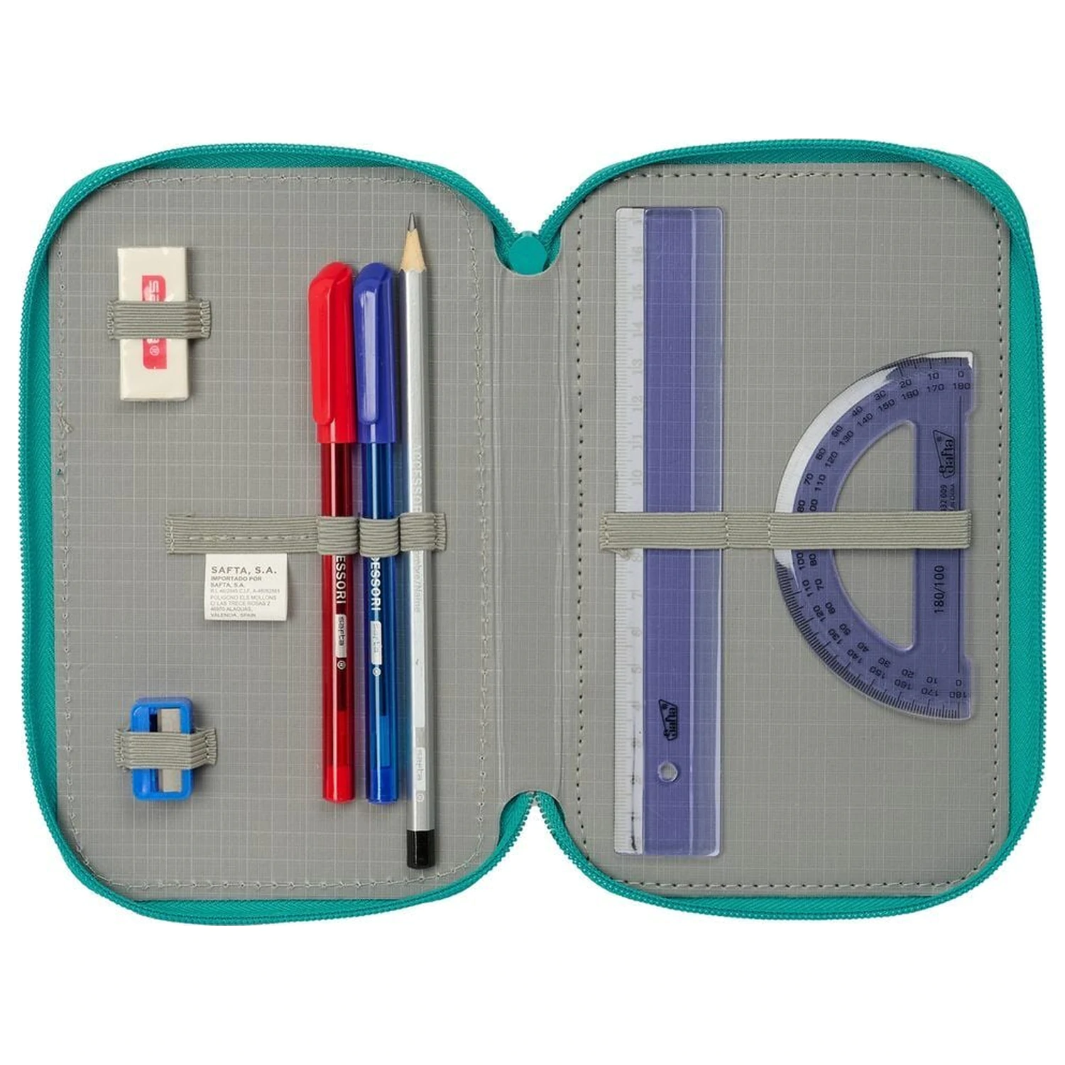 F.C. Barcelona triple pencil case 37pcs product photo