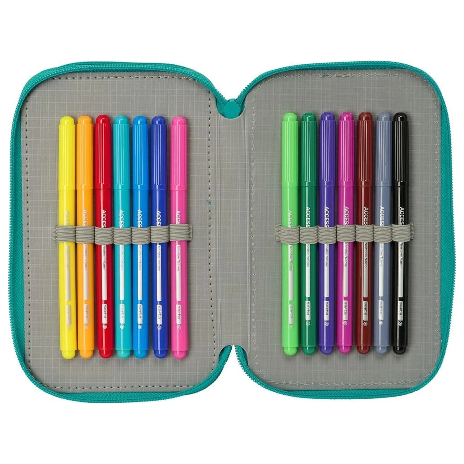 F.C. Barcelona triple pencil case 37pcs product photo
