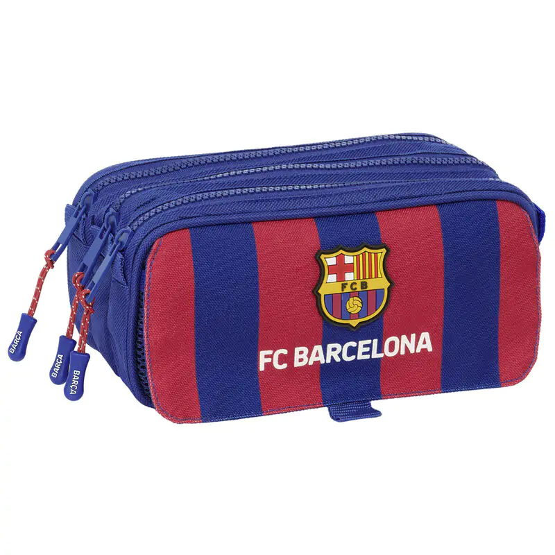 F.C Barcelona triple pencil case product photo