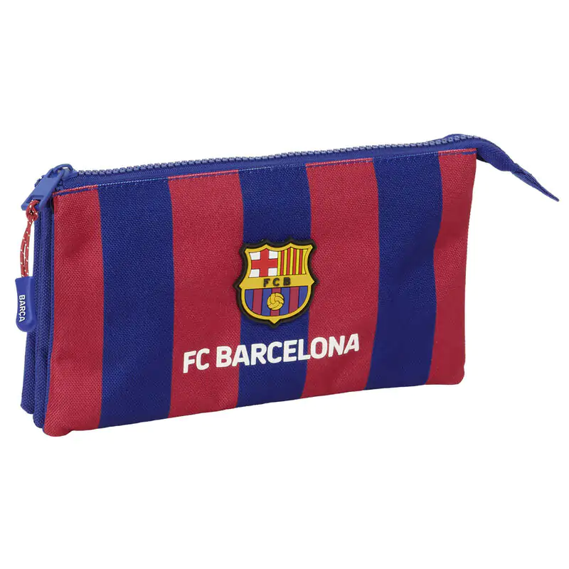 F.C Barcelona triple pencil case product photo