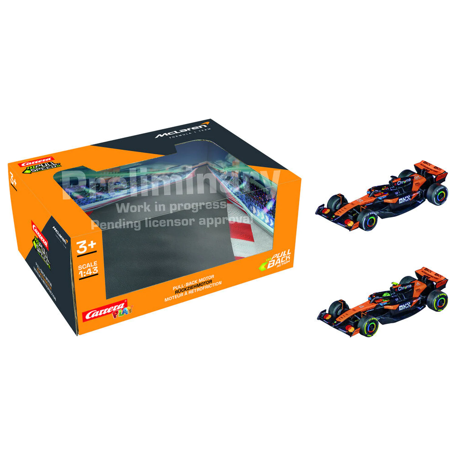 F1 McLaren Team Twinpack pack 2 cars pull back product photo