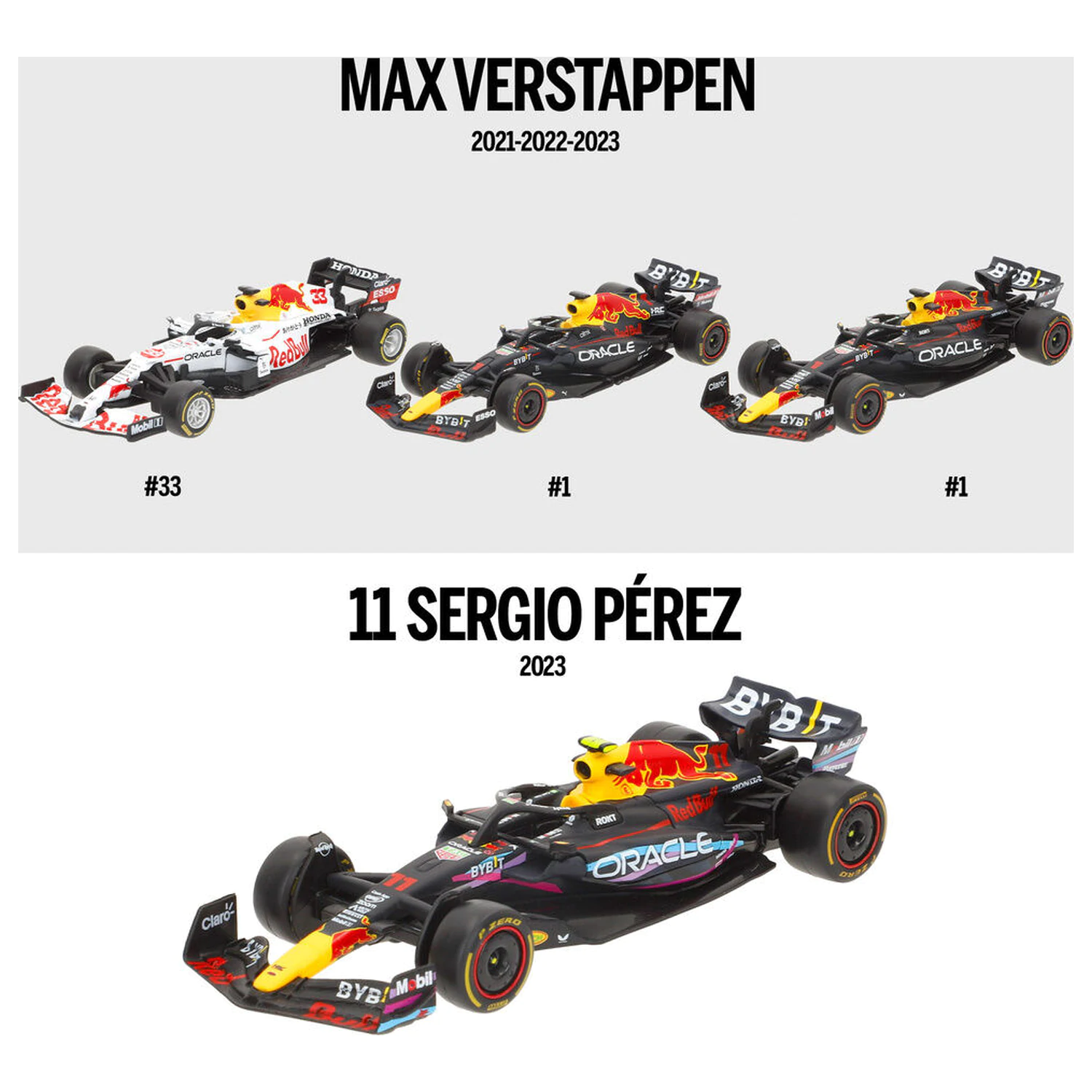 F1 Red Bull metal pack 4 cars product photo