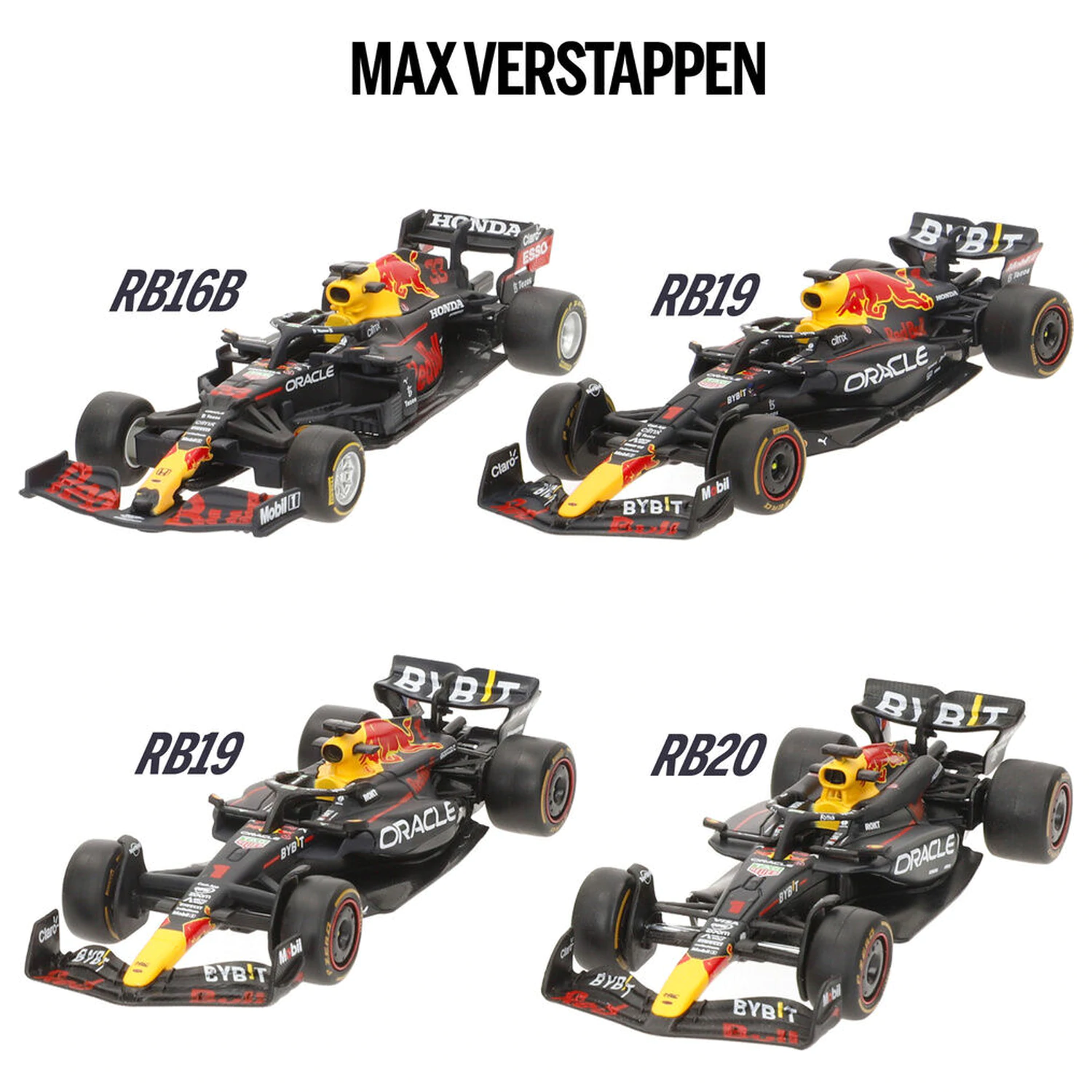 F1 Red Bull Championships metal pack 4 cars product photo