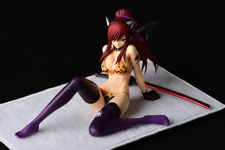 Fairy Tail Statue 1/6 Erza Scarlet - Halloween CAT Gravure_Style 13 cm product photo