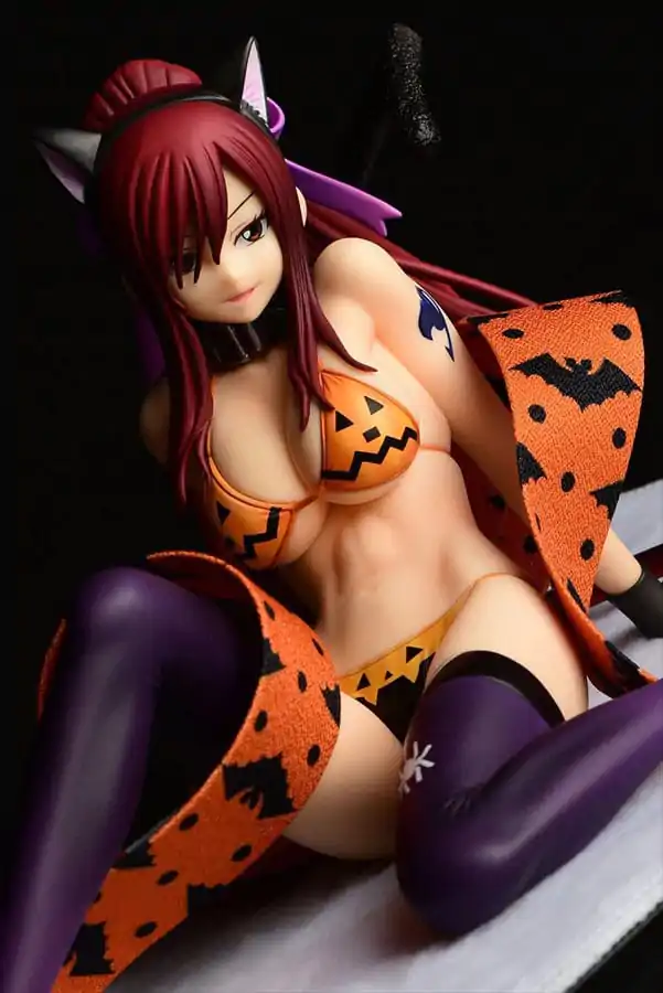 Fairy Tail Statue 1/6 Erza Scarlet - Halloween CAT Gravure_Style 13 cm product photo