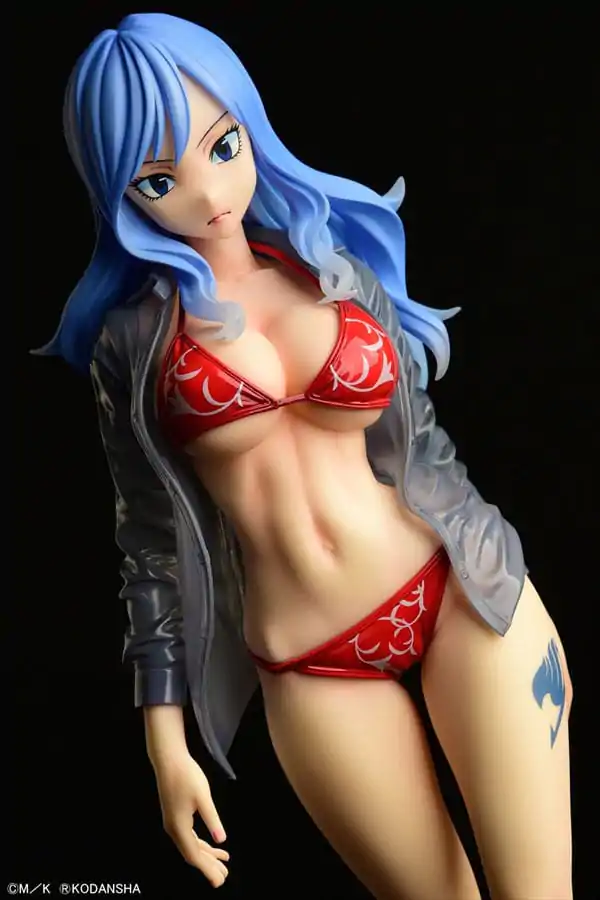 Fairy Tail Statue 1/6 Jubia Lokser Gravure_Stylesee-through wet shirt Red Bikini!! 25 cm product photo