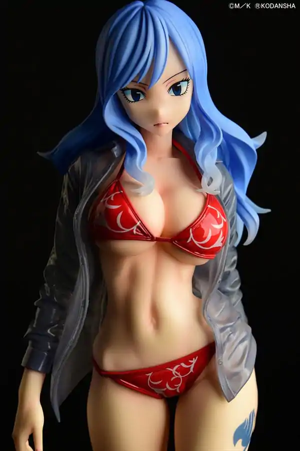 Fairy Tail Statue 1/6 Jubia Lokser Gravure_Stylesee-through wet shirt Red Bikini!! 25 cm product photo