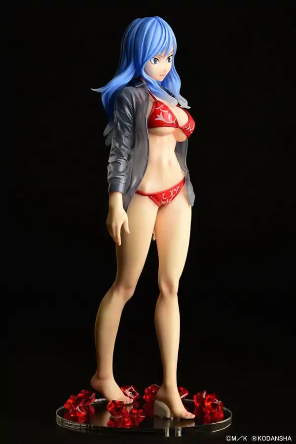 Fairy Tail Statue 1/6 Jubia Lokser Gravure_Stylesee-through wet shirt Red Bikini!! 25 cm product photo