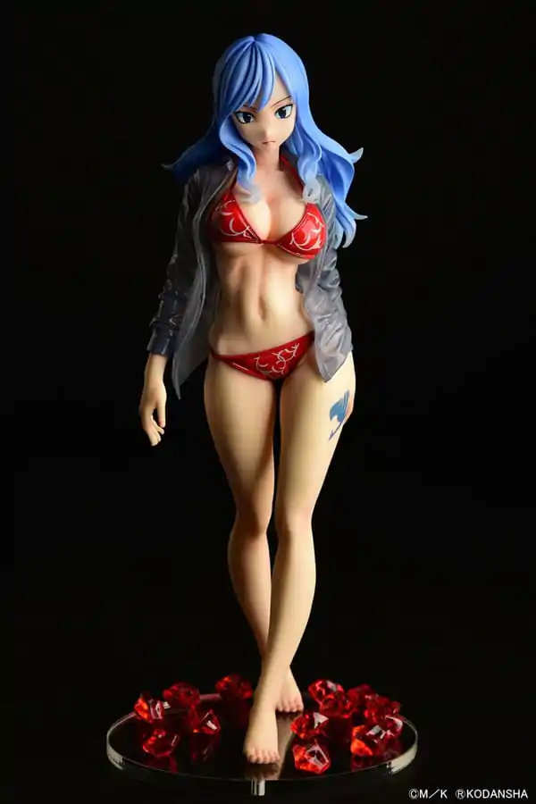 Fairy Tail Statue 1/6 Jubia Lokser Gravure_Stylesee-through wet shirt Red Bikini!! 25 cm product photo