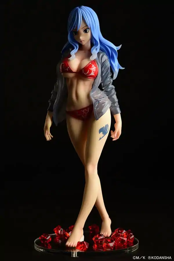 Fairy Tail Statue 1/6 Jubia Lokser Gravure_Stylesee-through wet shirt Red Bikini!! 25 cm product photo