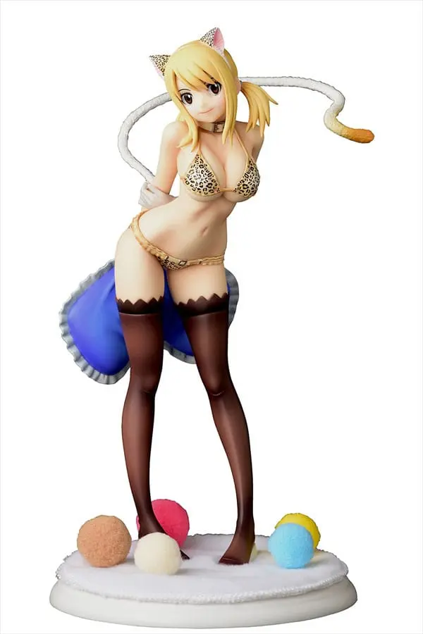 Fairy Tail Statue 1/6 Lucy Heartfilia - Leopard print CAT Gravure_Style 25 cm product photo