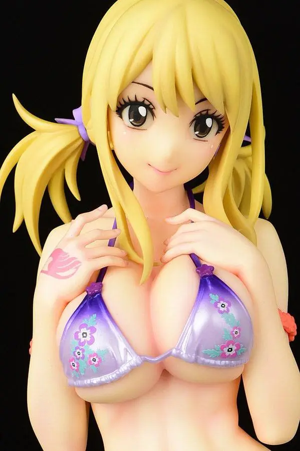 Fairy Tail PVC Statue 1/6 Lucy Heartfilia Swimsuit Pure in Heart Twin Tail Ver. 27 cm product photo