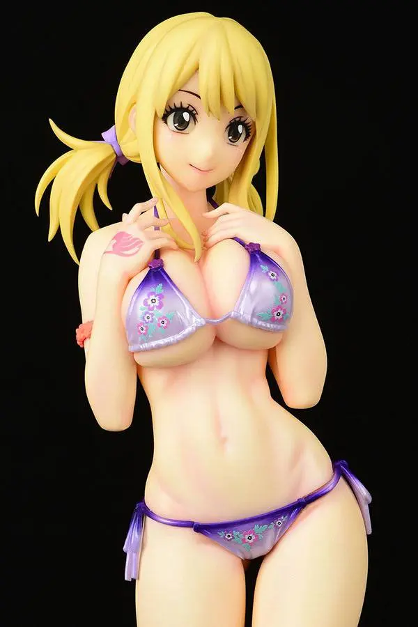 Fairy Tail PVC Statue 1/6 Lucy Heartfilia Swimsuit Pure in Heart Twin Tail Ver. 27 cm product photo